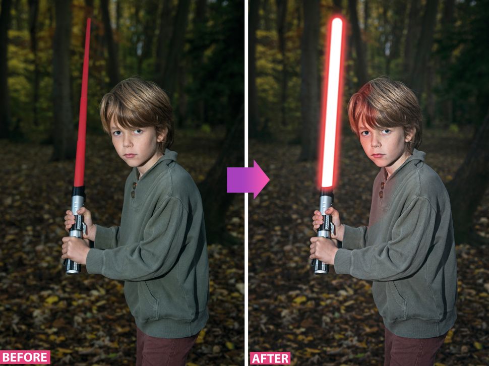 Stwórz własny miecz świetlny w Photoshopie, aby uczcić Dzień Gwiezdnych Wojen!
