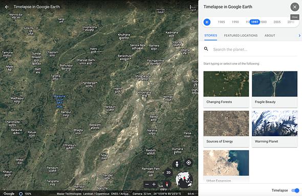 Google Earth wprowadza interaktywne doświadczenie poklatkowe „4D”